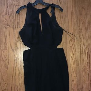 Black maxi prom dress- intermix